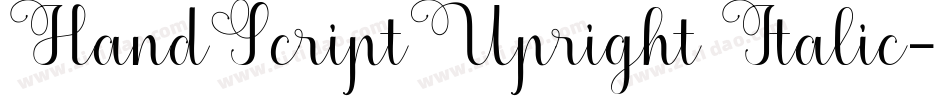 HandScriptUpright Italic字体转换